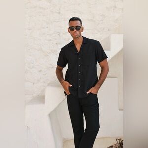 NEW! Kenny Flowers The Mykonos Linen Vacation Pants Black SZ XL, XXL